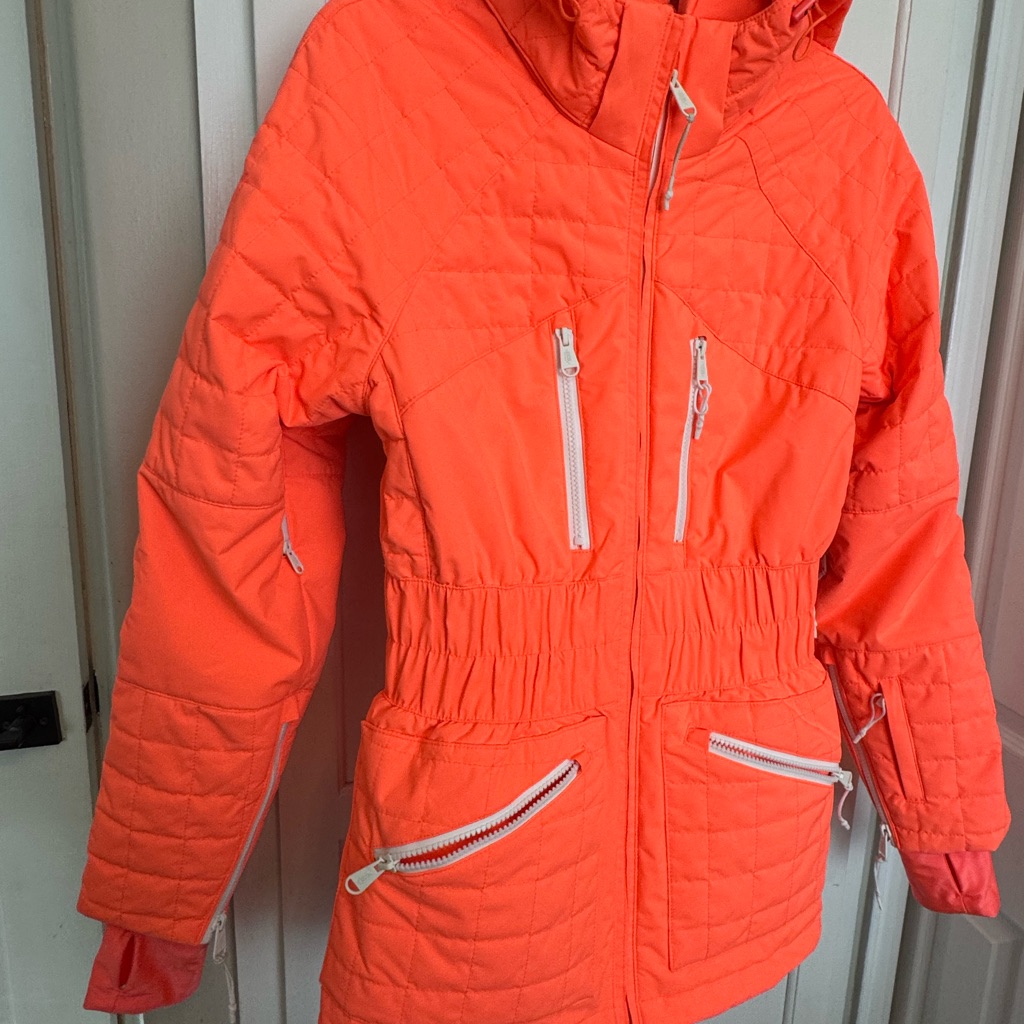 Fp Movement By Free People Orange Quilted Jacket